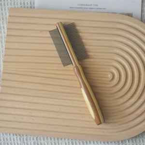Double-sided Steel Pet Comb with Long Handle
