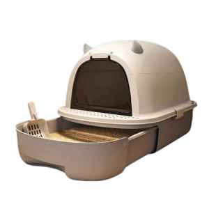 Cat Litter Box with Devil's Horn