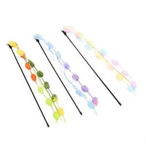 Cat Teaser with Pompoms and Streamers