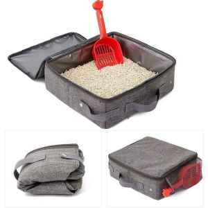 Portable Foldable Cat Litter Box