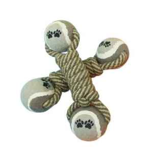 Cotton Rope Toy with Two Ball