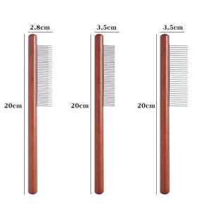 Wooden Pet Combs with Different Teeth